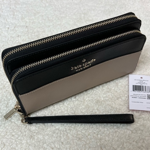 🥳HP Kate Spade Staci Colorblock Large Carryall Wristlet - Picture 2 of 14
